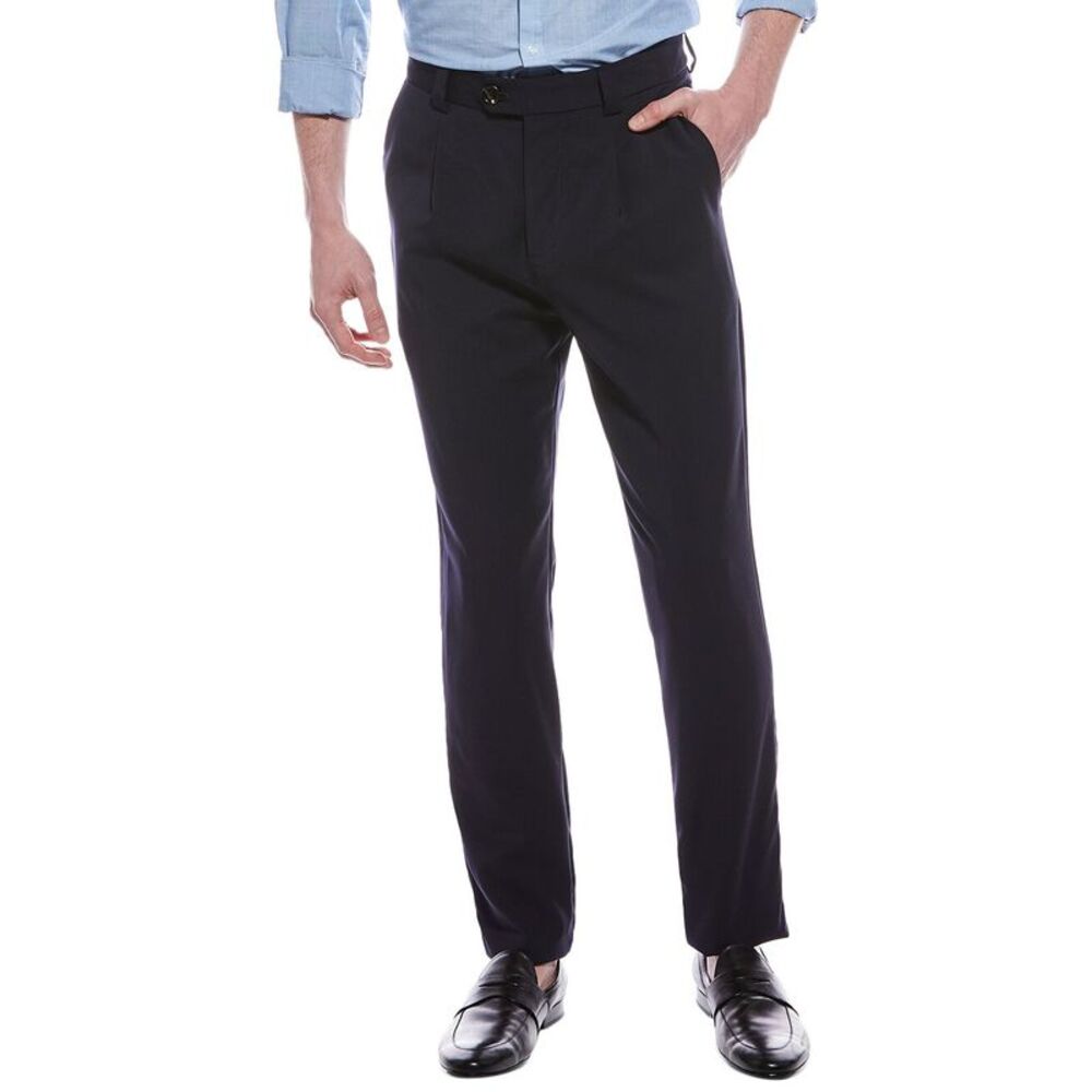 Brunello Cucinelli Blue Wool Casual Men's Pants